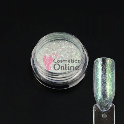 Pigment Cameleon Superstar 1gr pentru Gel UV sau Acril, NADP011UU White - Green Superstar